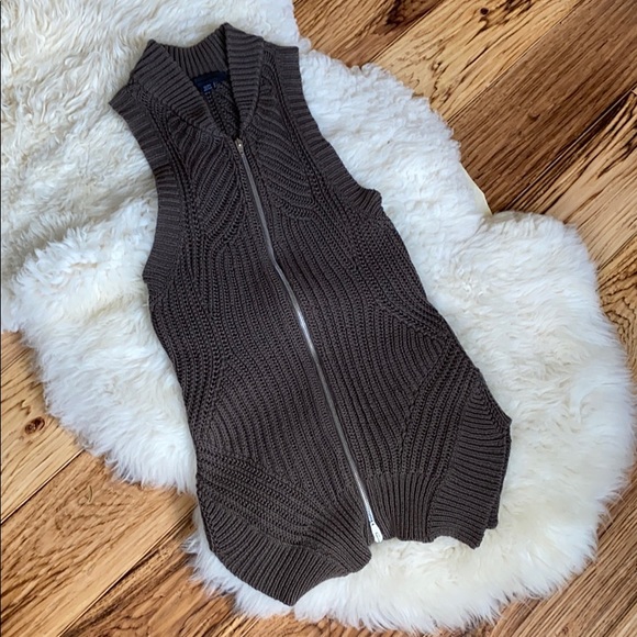 Alexander Wang Zip Knit Vest size small